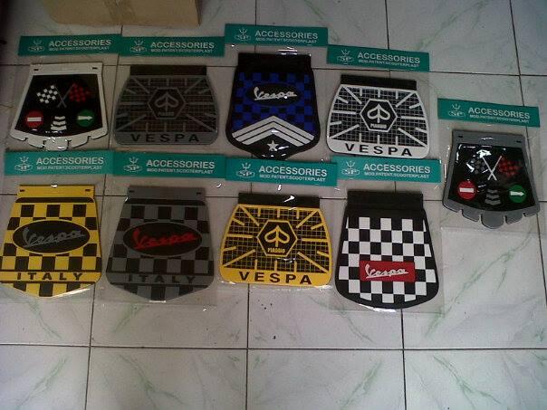 aksesoris kepet air/mudflap vespa lx,lxv,s dan klasik
