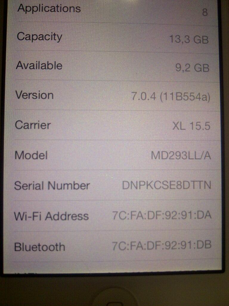 Apple Iphone 5 white