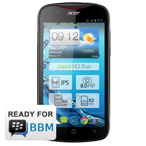 Smartphone Acer Liquid E2 - Black | Android 4.2 Jelly Bean, Laya