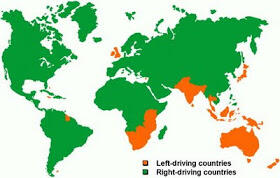 Penyebaran Sistem Left-Right Driving Countries (Setir Kiri-Kanan)