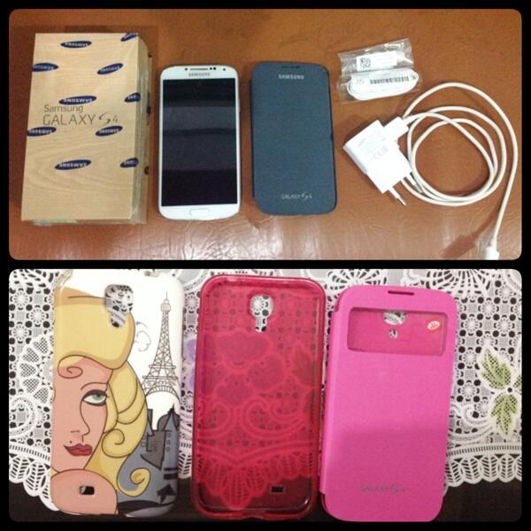 wts : samsung s4 white original garansi SEIN.. NO TIPU TIPU.pemakaian 3 bulan