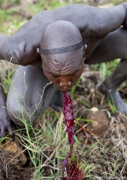 Tradisi minum darah di pedalaman Afrika