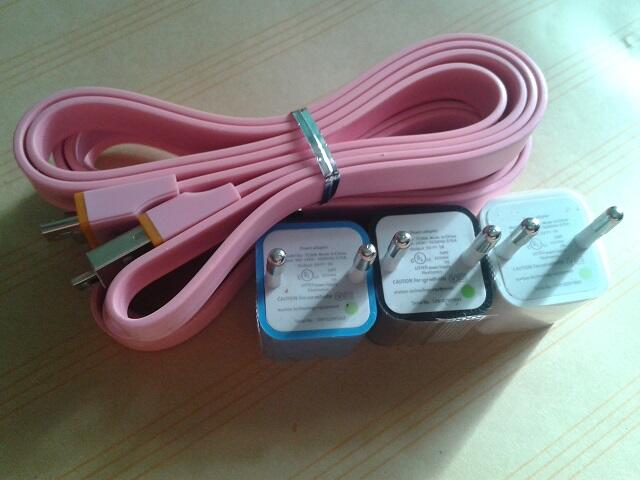Kabel Data Micro USB & Charger Warna-Warni Multifungsi bisa buat USB powerbank cas HP