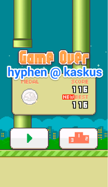 Best Socre Flappy Bird mu berapa ?