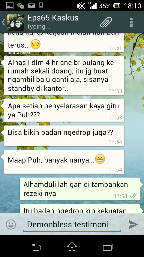 Testimonial Lelang Demonbless.... 