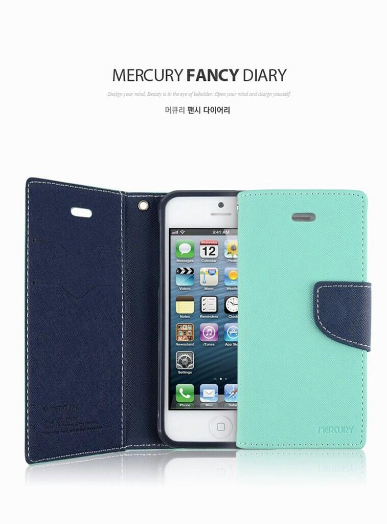 Mercury Fancy Diary case untuk : Vega R3 Galaxy S3 Galaxy S4 Galaxy grand I
