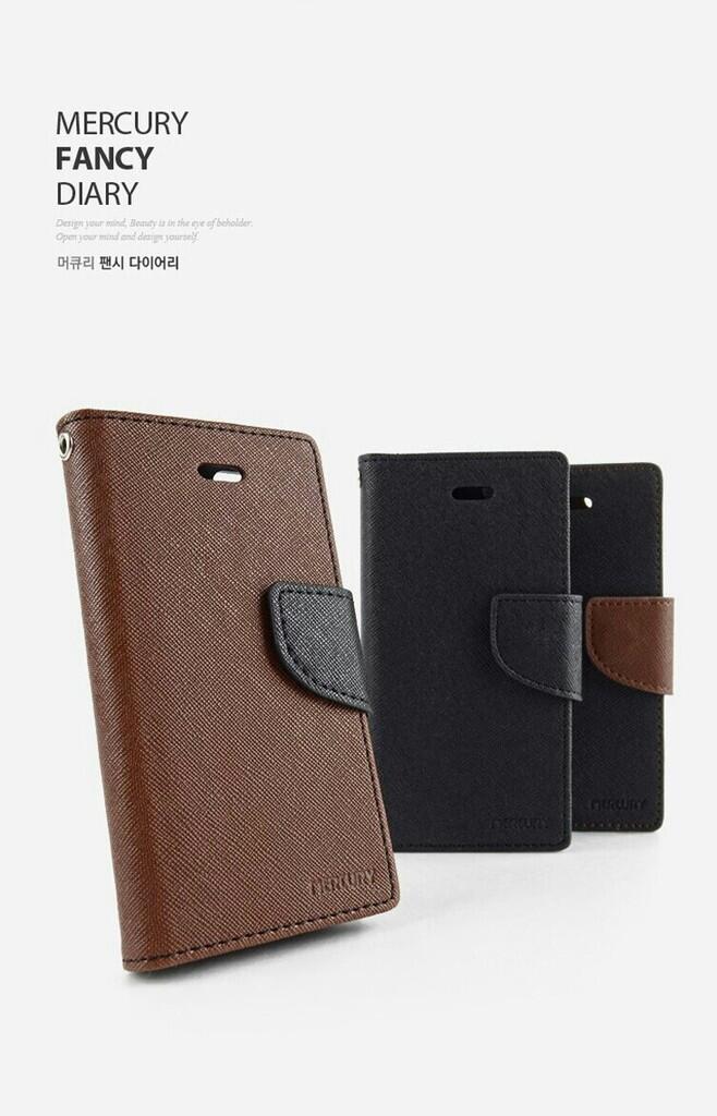 Mercury Fancy Diary case untuk : Vega R3 Galaxy S3 Galaxy S4 Galaxy grand I