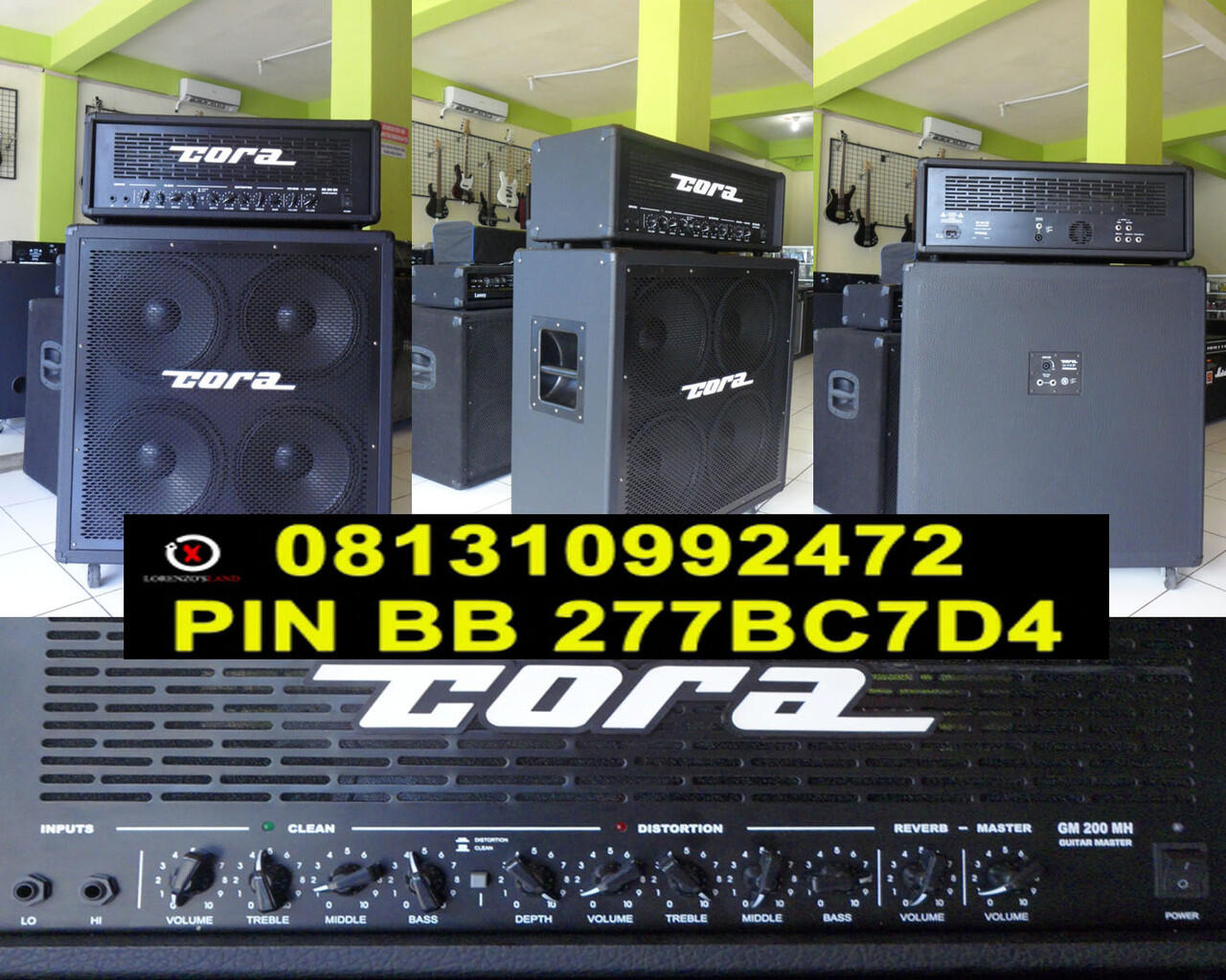 Jual Ampli Gitar dan Bass Merk Laney, Marshall, Roland, Cora, Russel