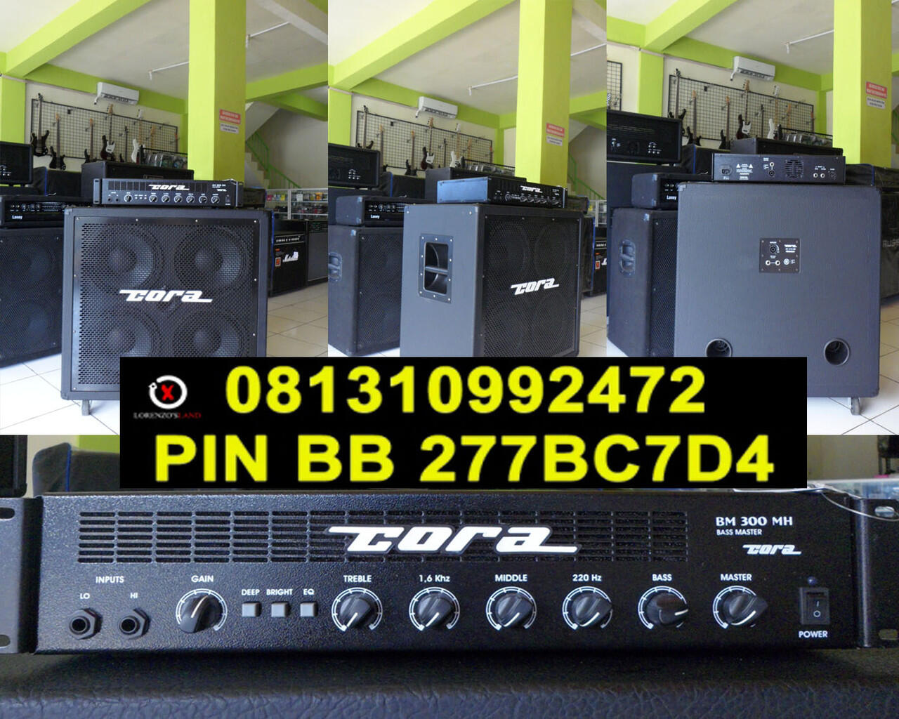 Jual Ampli Gitar dan Bass Merk Laney, Marshall, Roland, Cora, Russel
