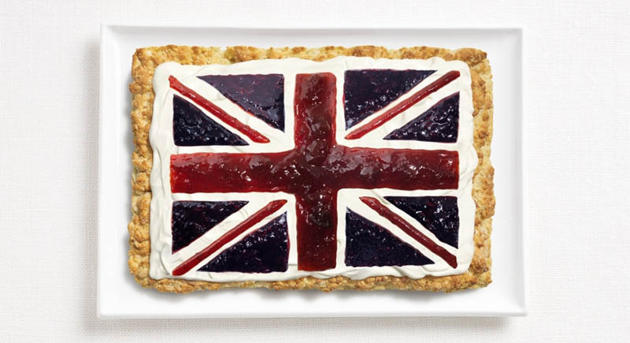 Bendera-bendera yang Terbuat dari Makanan