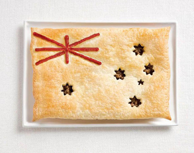 Bendera-bendera yang Terbuat dari Makanan