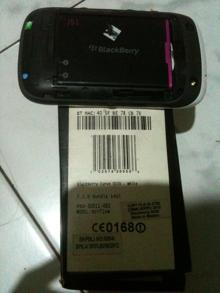 Blackberry 9320 / Bb amstrong white fullset