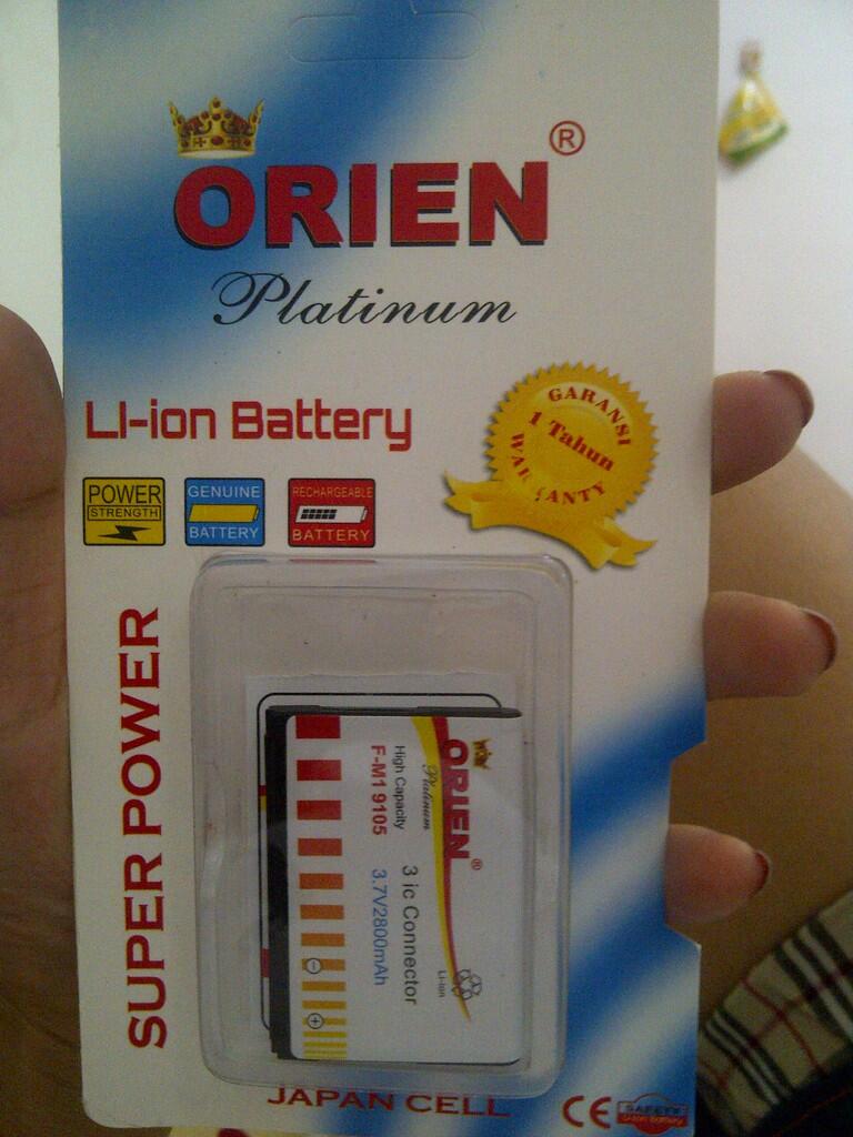 Baterai Double Power merk ORIEN 2800 mah tipe 9100/9105