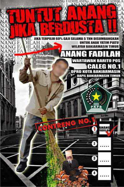 GAMBAR POSTER CALEG YANG SANGAT INSPIRATIF DAN SUPER INOVATIF