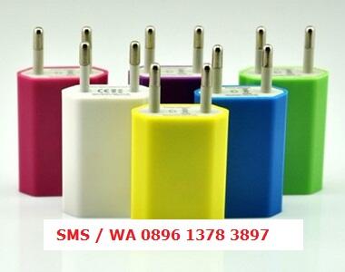 CHARGER warna warni (buat travel) - kepalanya saja (kabel terpisah)