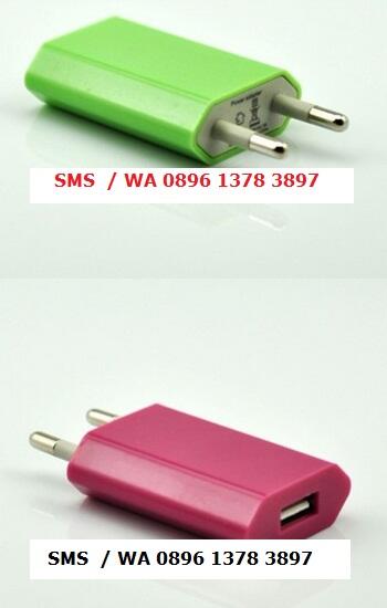 CHARGER warna warni (buat travel) - kepalanya saja (kabel terpisah)
