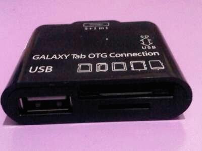 Connector Samsung Galaxy Tab USB On The Go (OTG) dan Card Reader Kit All in One