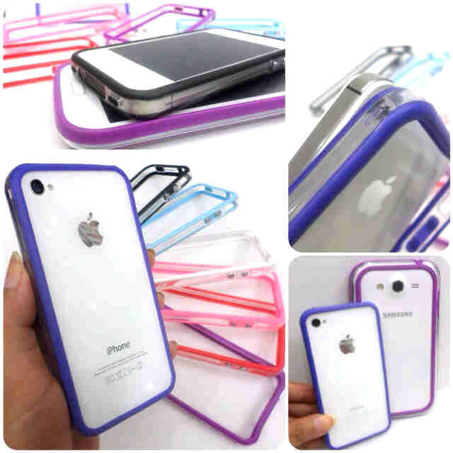 BASIC BUMPER FOR IPHONE/GRAND/S4/MEGA MURAH MERIAH