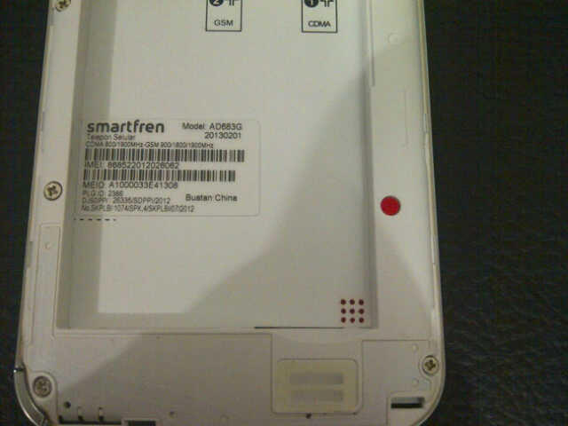 Smartfren Andromax i (Hisense AD 683 G) 2nd Like New Tanpa Cacat Fullset + Perdana