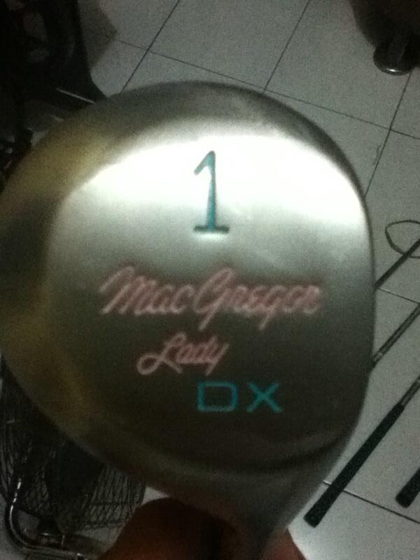 Stick golf lady