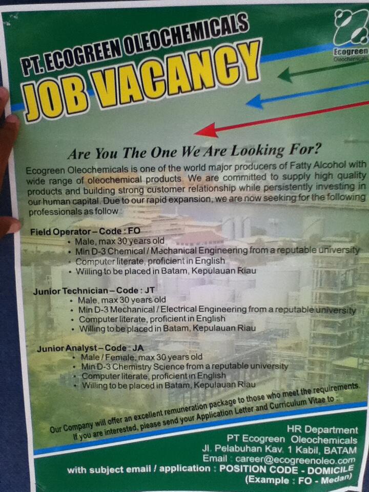 JOB VACANCY