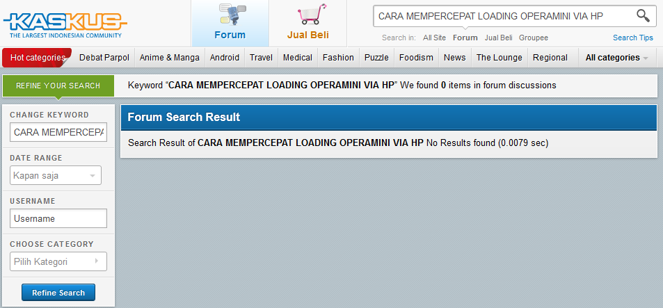 Cara Mempercepat Loading Operamini via Handphone