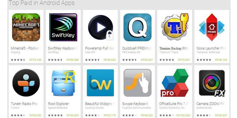&#91;INFO PENTING&#93; Beli Aplikasi Android Bisa Pakai Rupiah