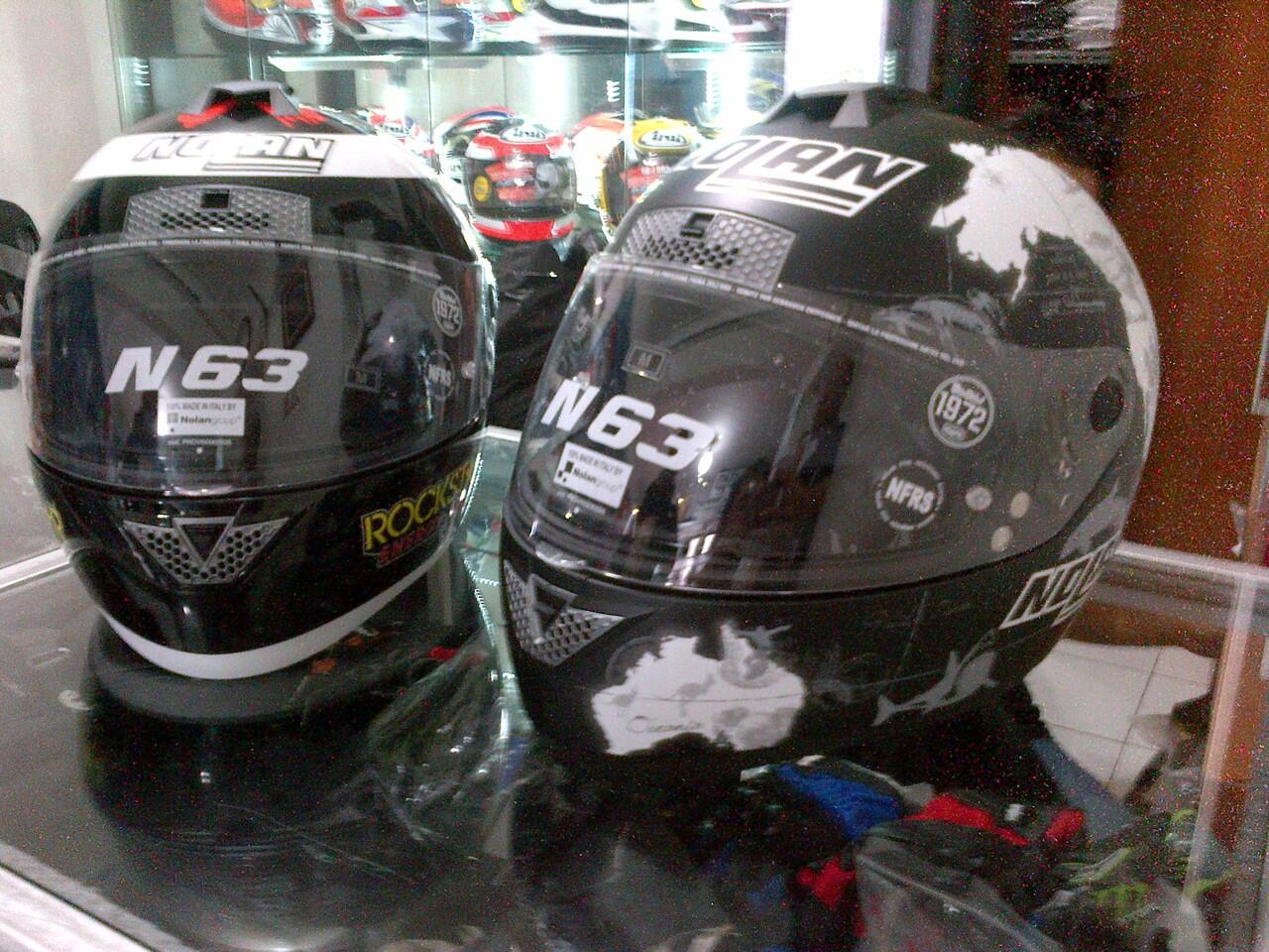 Helmet Arai, HJC, AGV, Nolan, X-Lite, Shoei, KBC, Ozi ( Bandung )