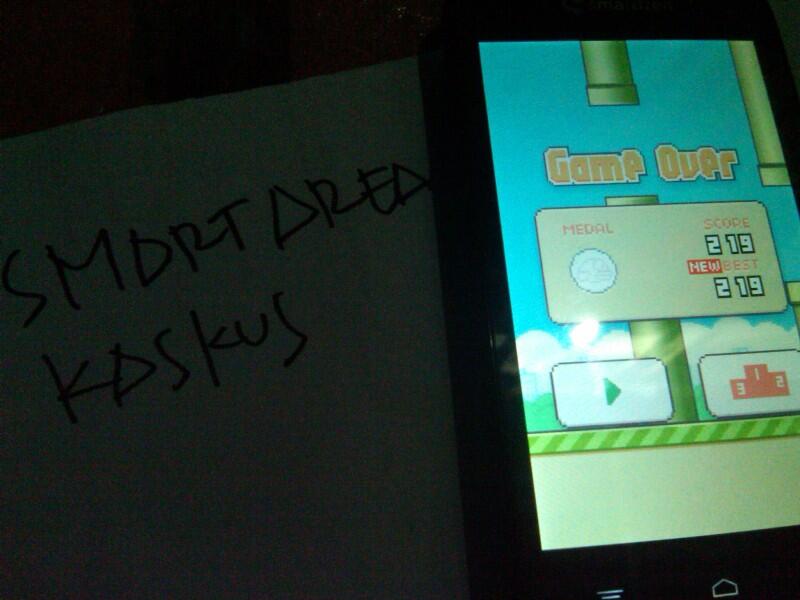 Gan Score Flappy Bird Ane 319 - Percaya kagak gan?No Cheat, No Edit