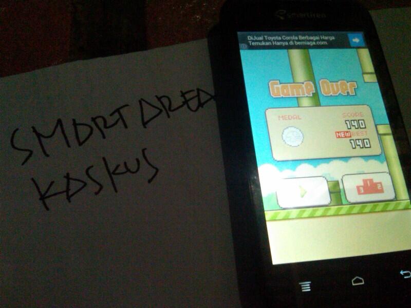 Gan Score Flappy Bird Ane 319 - Percaya kagak gan?No Cheat, No Edit