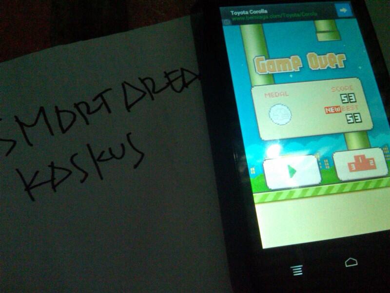 Gan Score Flappy Bird Ane 319 - Percaya kagak gan?No Cheat, No Edit