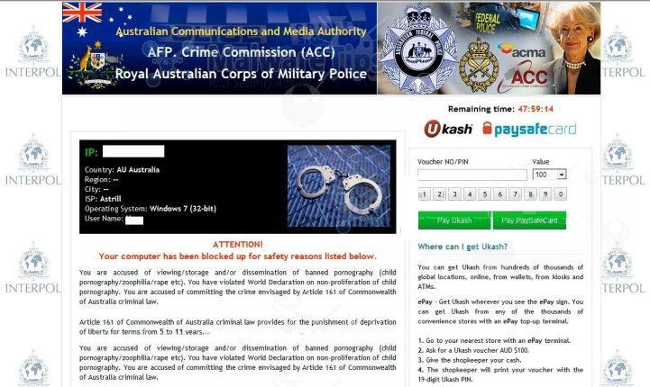 [INFO] PC / Komputer kena Blokir CyberPolice Malware