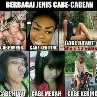 Jenis Jenis Cabe Yang ada di Indonesia