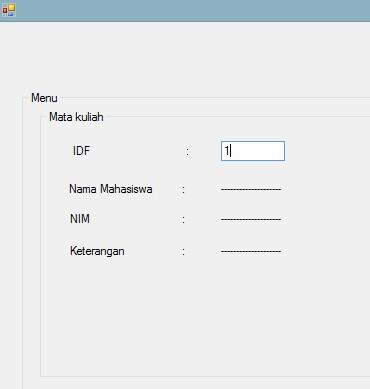 tampil data dengan text box
