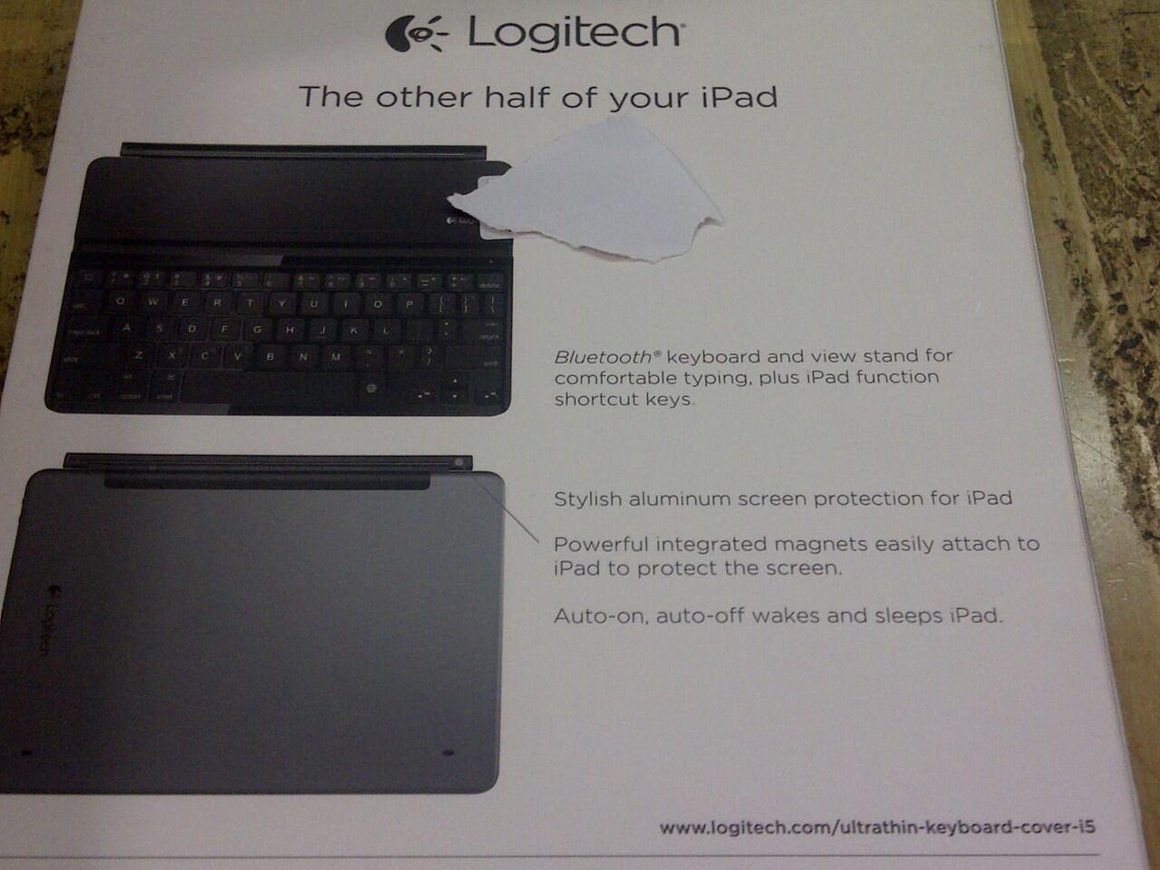 LOGITECH ULTRATHIN KEYBOARD FOLIO IPAD 2/3/4,MINI 1,2,IPAD AIR,SAMSUNG NOTE PRO12.2"