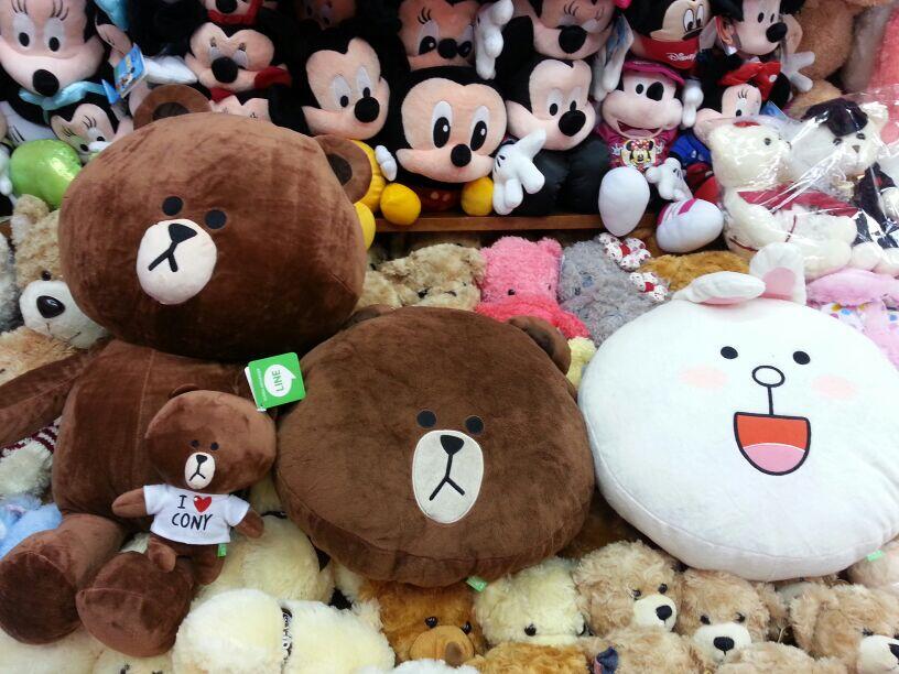 Jual boneka Line 20cm - ada brown, cony & moon