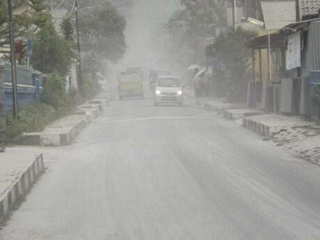 Photo2 situasi akibat gunung Kelud Meletus
