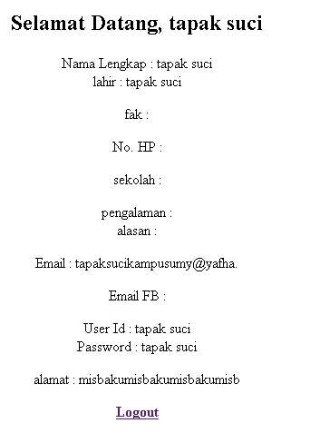 (ask) bikin halaman pendaftaran berbasis php, sql
