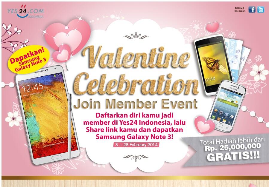 Undian dari yes24 berhadiah Galaxy Note 3 &amp; OPPO Muse,harus coba gan ga rugi kok!!