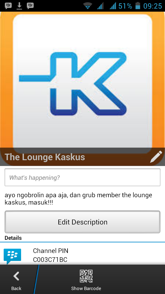 BBM Channel The Lounge Kaskus