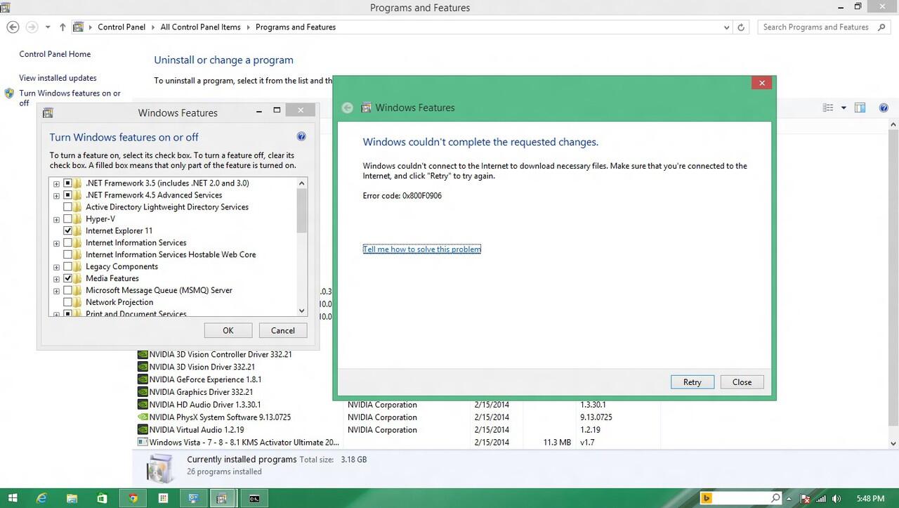 trouble netframework 3.5