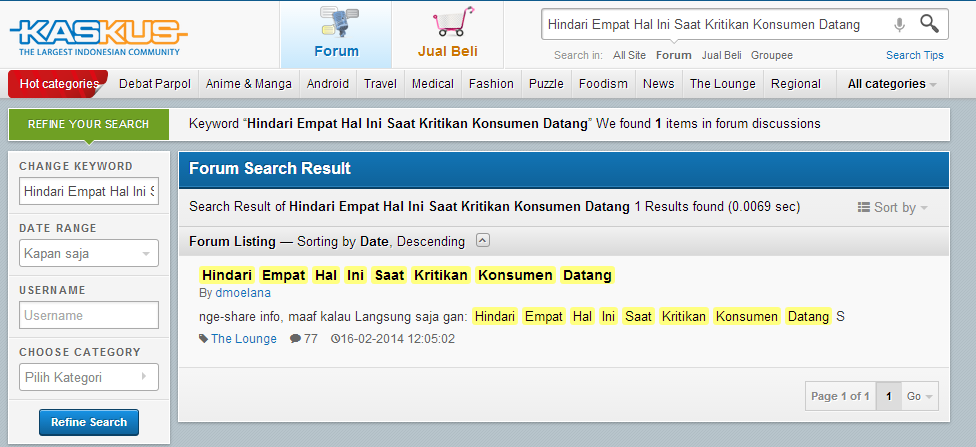 Hindari Empat Hal Ini Saat Kritikan Konsumen Datang