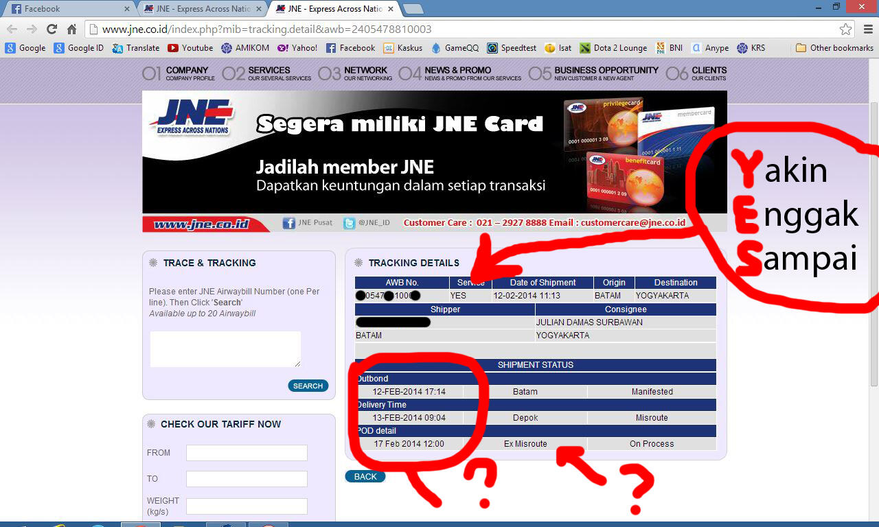 HEBAT nya JNE gan