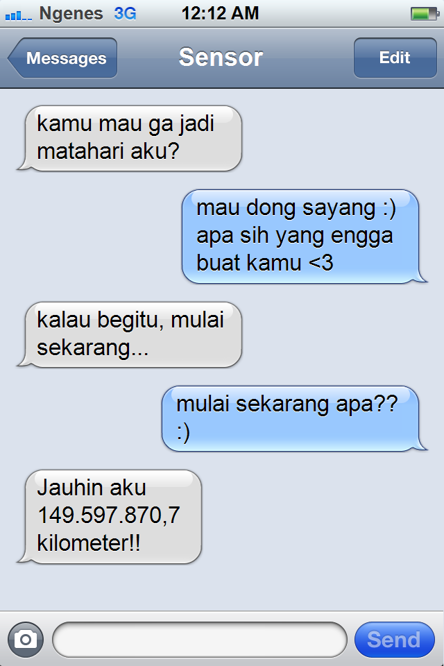 Ketika Aganwati di gombalin :ngakak