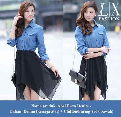 baju maxi dress blazer spandek katun korea terbaru untuk wanita