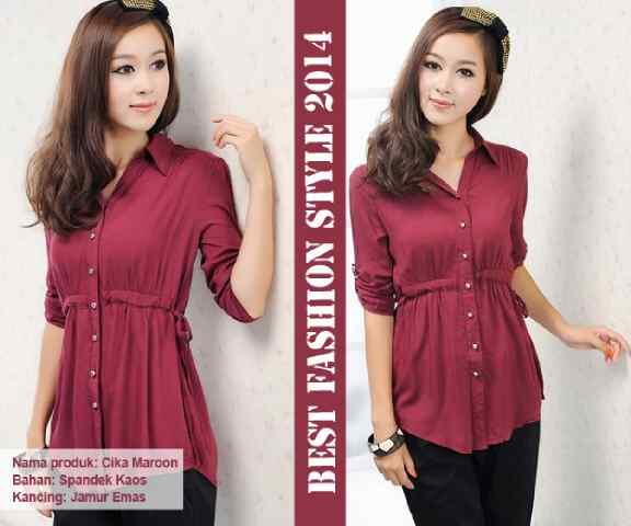 baju maxi dress blazer spandek katun korea terbaru untuk wanita