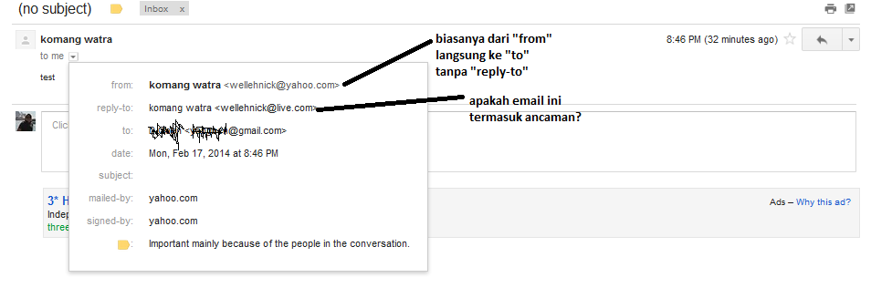 Minta Batuan dan Solusi Email yang ane terima Mencurigakan...!!!