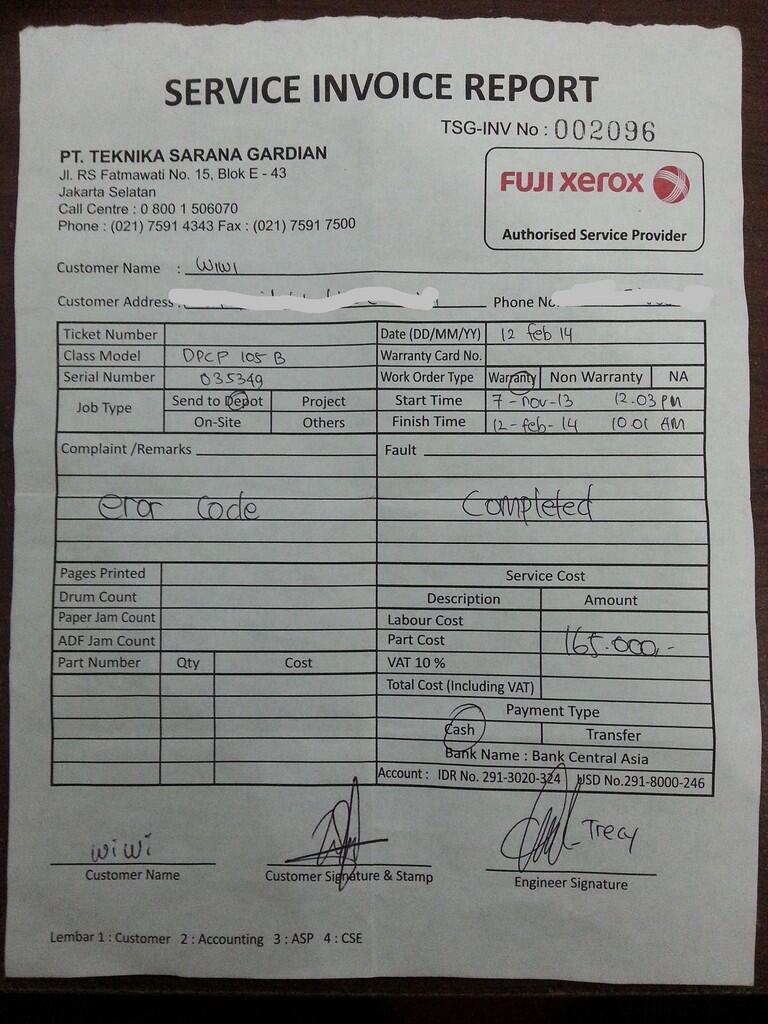 HATI HATI! Pencurian Toner oleh pihak fuji xerox mengatasnamakan prosedur