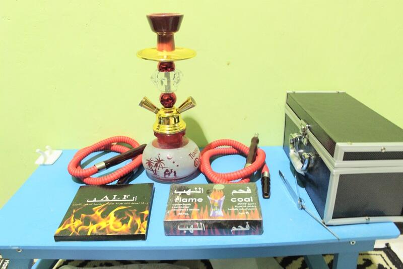 shisha / sisha / shisa / hookah 2 selang murah lengkap tinggal pake banyak bonus