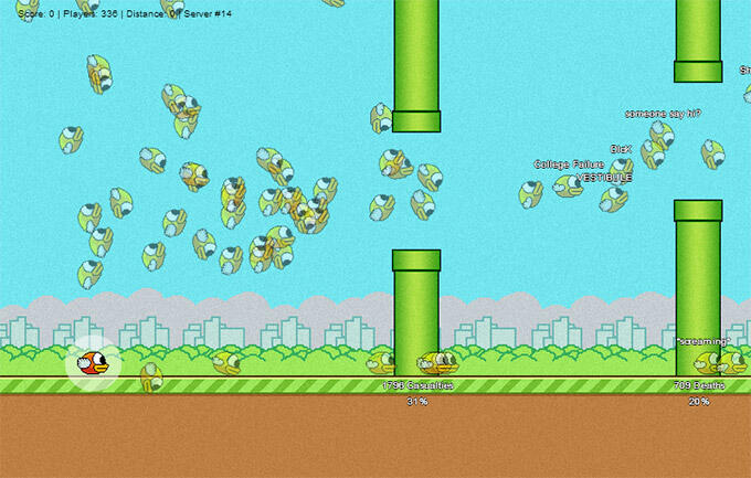 Flappy Bird VS Mario .( Burung nakal melawan manusia cerdik ! lucu gan )